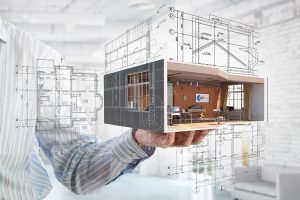 3D Planung mit Maßen von Zimmer